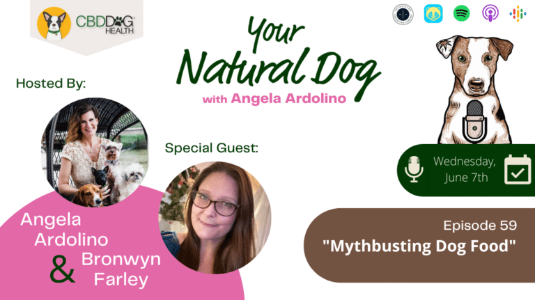 Mythbusting dog food myths pet food your natural dog podcast angela ardolino dolce's legacy